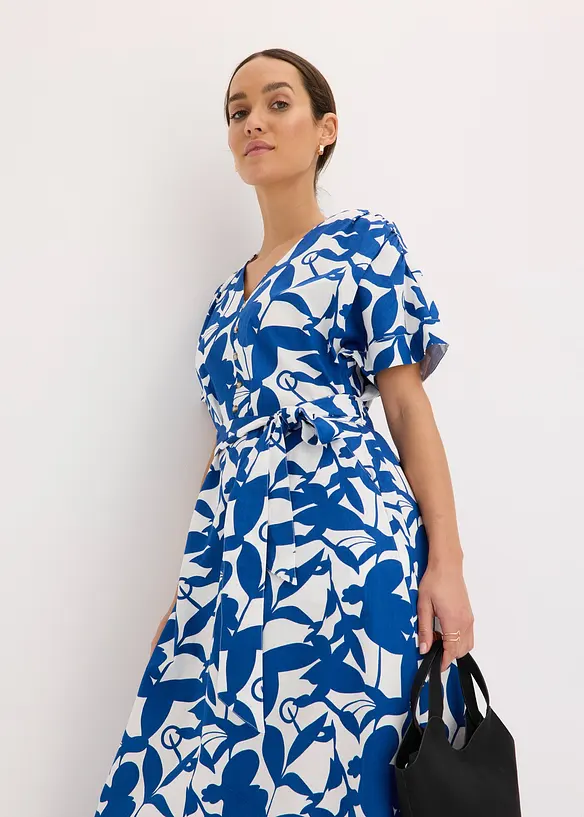 Robe-chemise à jupe dansante, bonprix