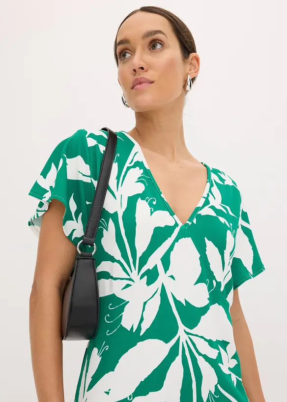 Robe midi à manches papillon, bonprix