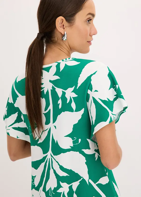 Robe midi à manches papillon, bonprix