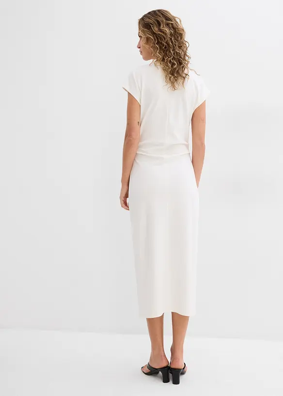 Robe midi en douce viscose mélangée, bonprix