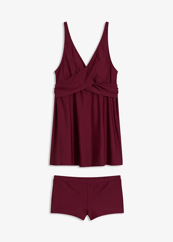 Tankini long (ens. 2 pces) encolure V, bonprix