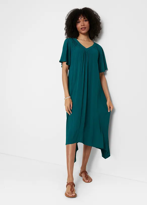 Robe caftan en crêpe, bonprix