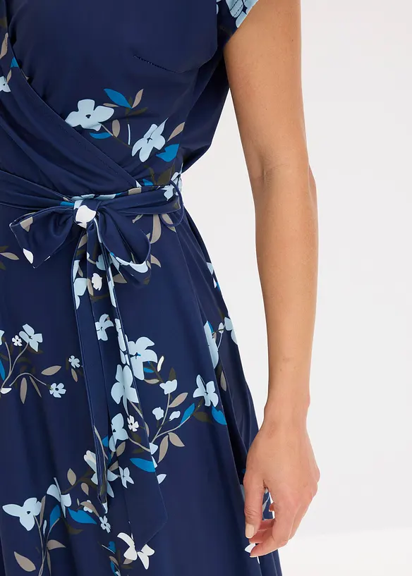 Robe en jersey style portefeuille, bonprix