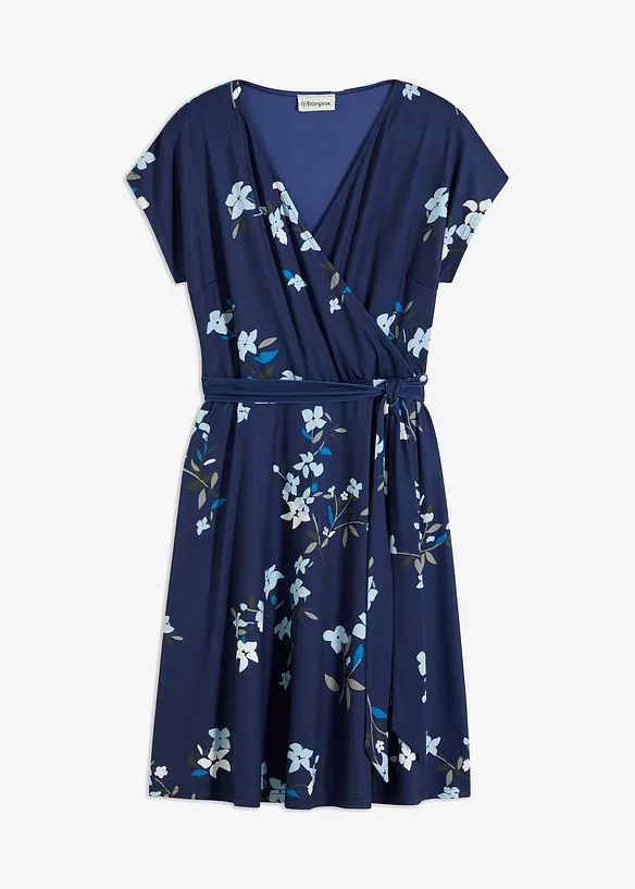 Robe en jersey style portefeuille, bonprix