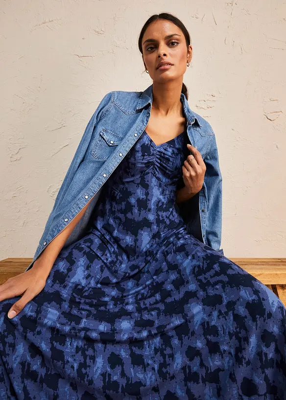 Robe longue imprimée, bonprix