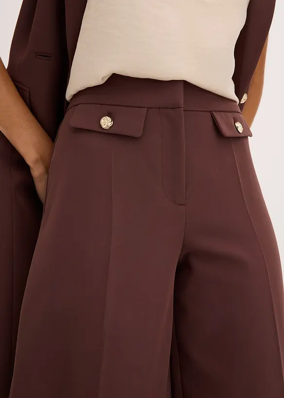 Pantalon large habillé, bonprix