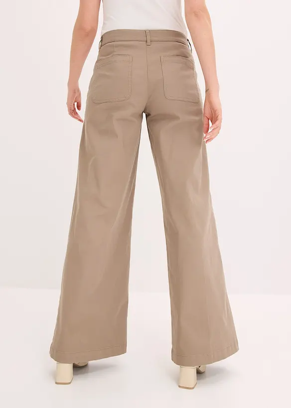 Pantalon large en matière extensible, bonprix