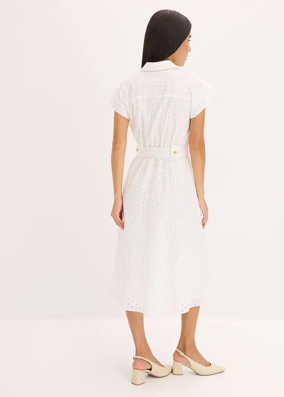 Robe-chemise en broderie anglaise, bonprix