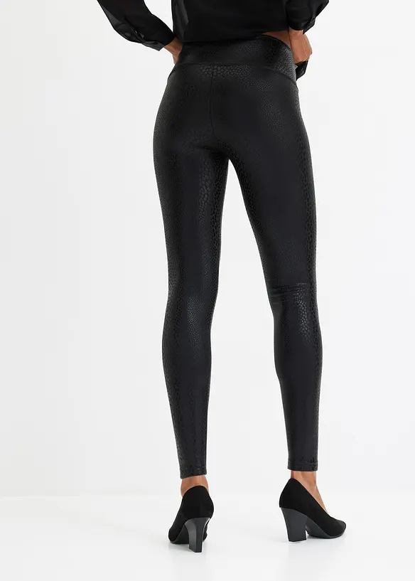 Legging en tissu enduit ultra-brillant, bonprix