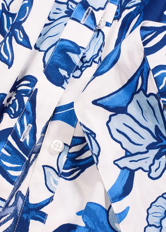 Robe-chemise en coton mélangé, bonprix