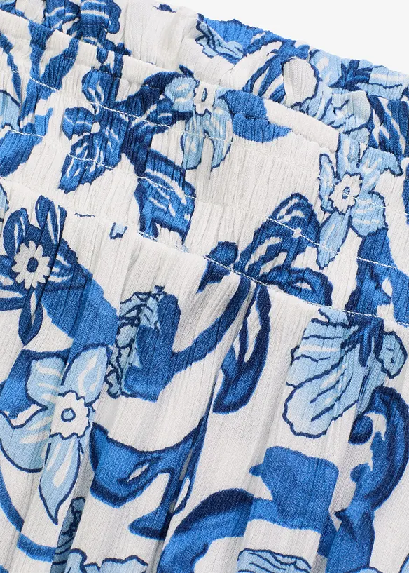 Robe à col Bardot en viscose texturée, bonprix