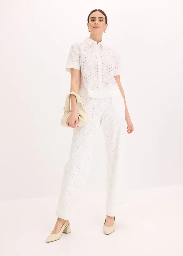 Chemisier à broderies anglaises, bonprix