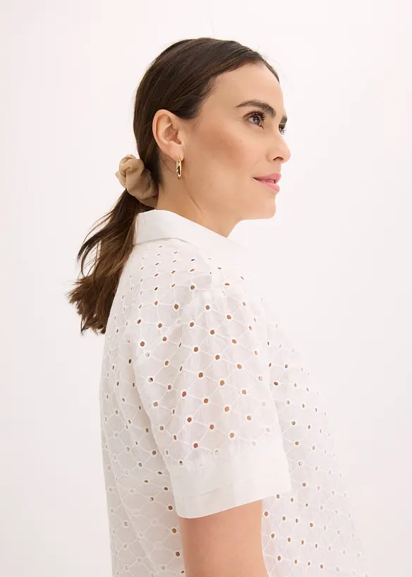 Chemisier à broderies anglaises, bonprix