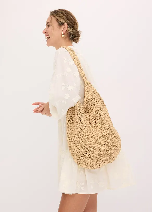 Cabas en paille, bonprix