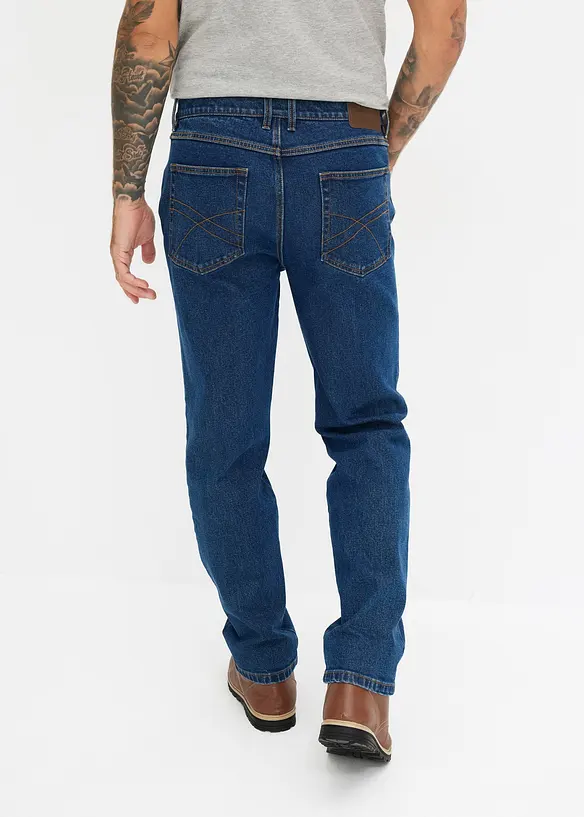 Jean droit extensible, coupe classique, bonprix