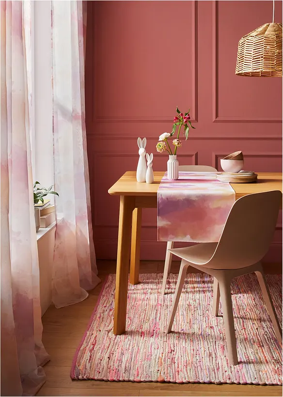 Lot de 2 voilages imprimés, bonprix