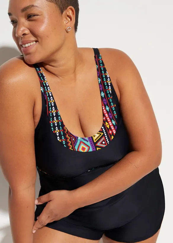 Tankini long avec shorty (ens. 2 pces), bonprix