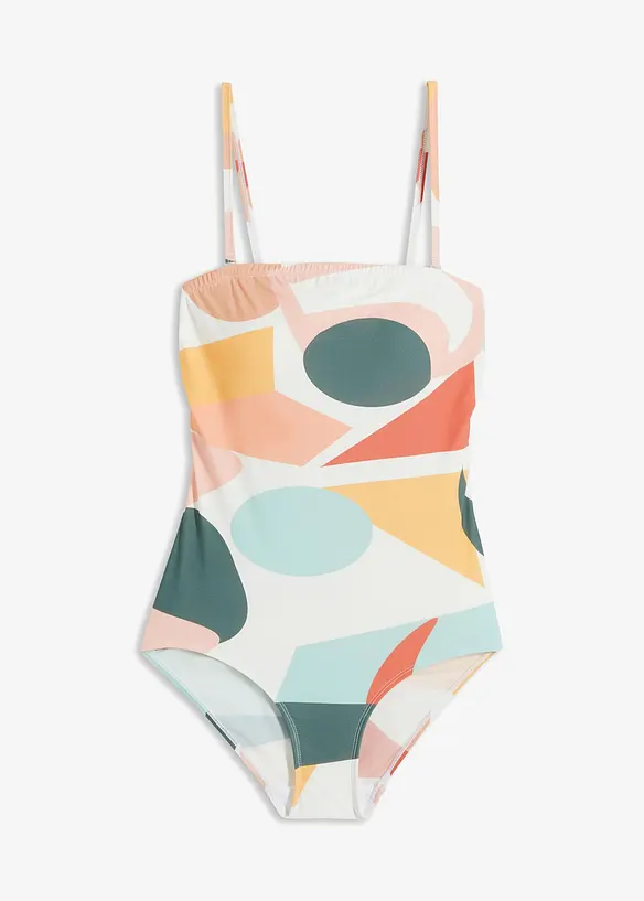 Maillot 1 pi&egrave;ce sculptant, maintien l&eacute;ger, bonprix