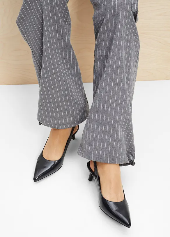 Escarpins slingback &agrave; petit talon fin, bonprix