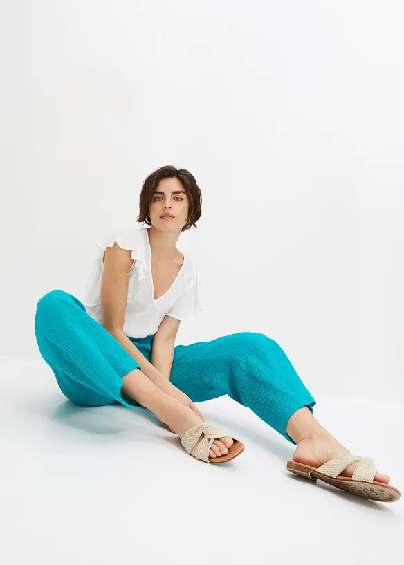 Jupe-culotte en gaze de coton, bonprix