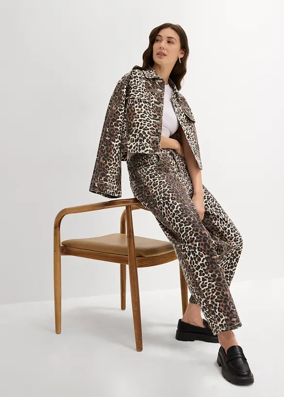 Pantalon en twill de coton extensible, bonprix