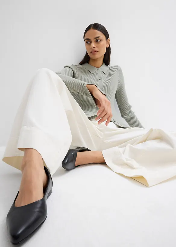 Gilet en maille, viscose mélangée, bonprix