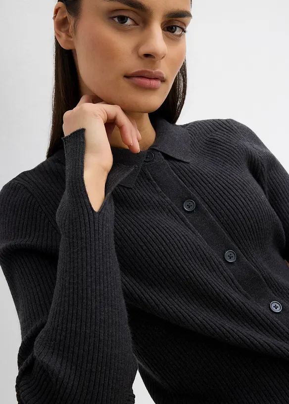 Gilet en maille, viscose mélangée, bonprix