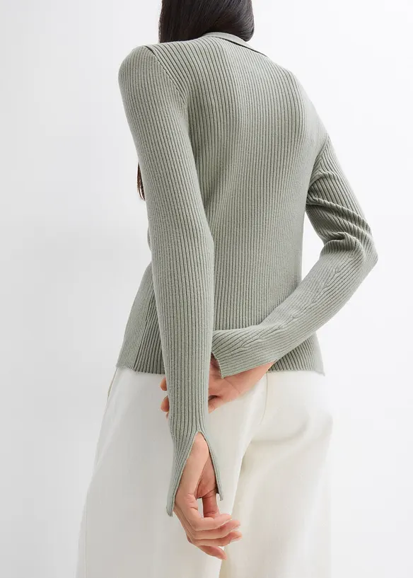 Gilet en maille, viscose mélangée, bonprix