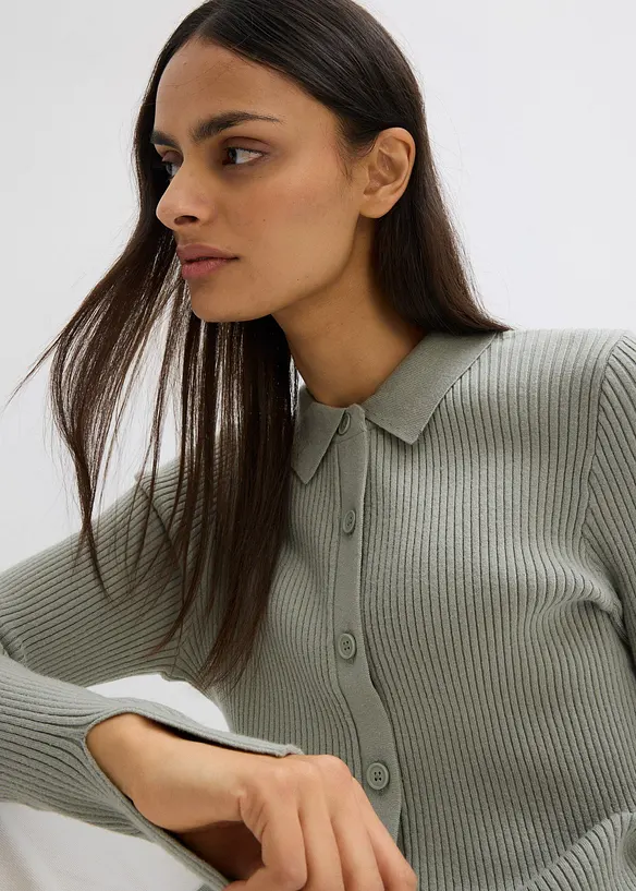 Gilet en maille, viscose mélangée, bonprix