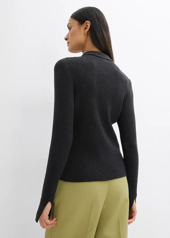 Gilet en maille, viscose mélangée, bonprix