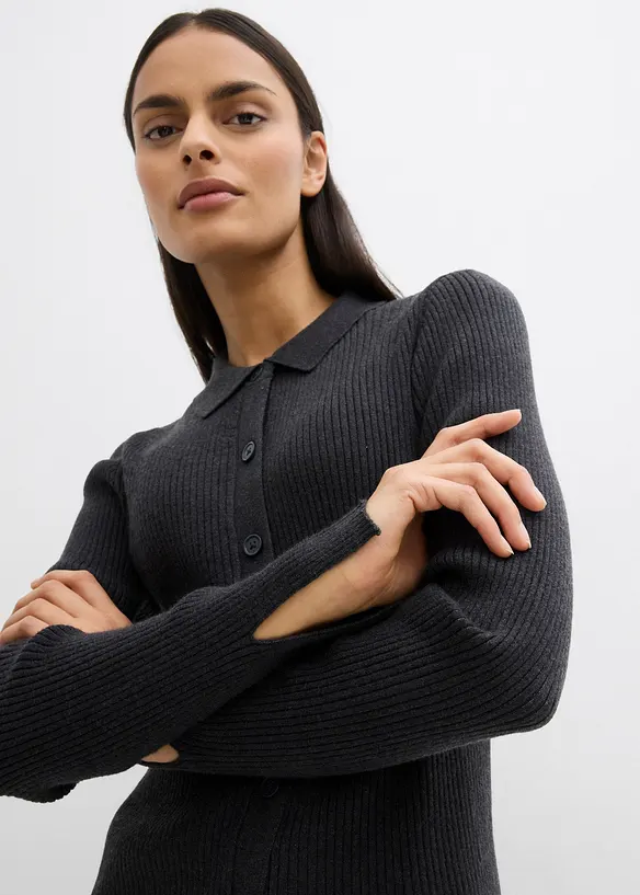 Gilet en maille, viscose mélangée, bonprix