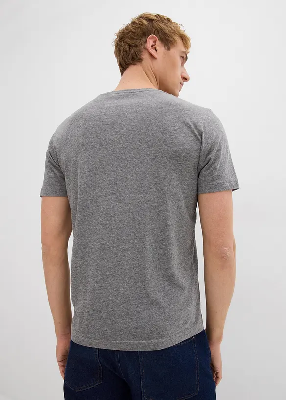 Lot de 3 T-shirts col V, bonprix