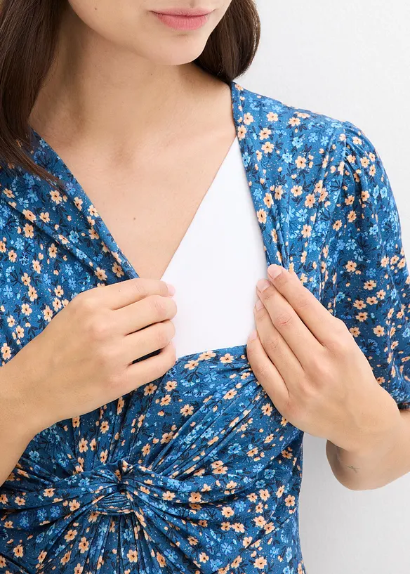 Robe longue de grossesse et d'allaitement en jersey, bonprix