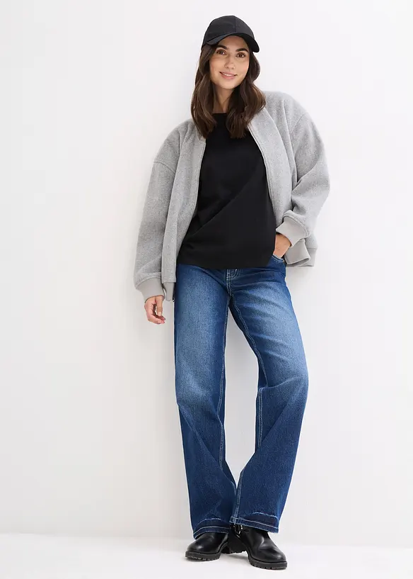 Lot de 2 T-shirts de grossesse et d’allaitement en coton, bonprix