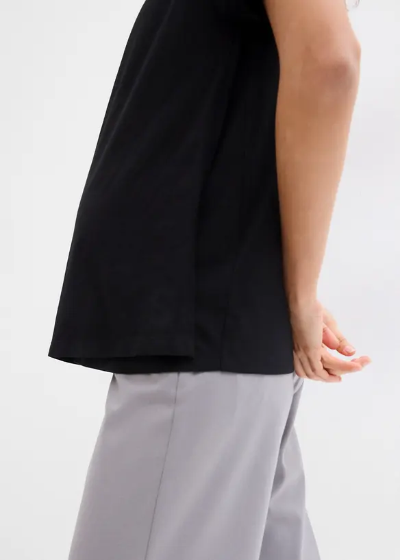 Lot de 2 T-shirts de grossesse et d’allaitement en coton, bonprix