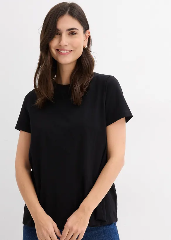 Lot de 2 T-shirts de grossesse et d’allaitement en coton, bonprix