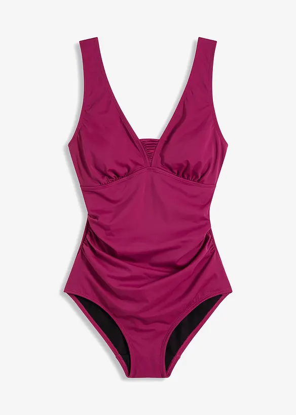 Maillot 1 pièce sculptant à bretelles larges, maintien modéré, bonprix