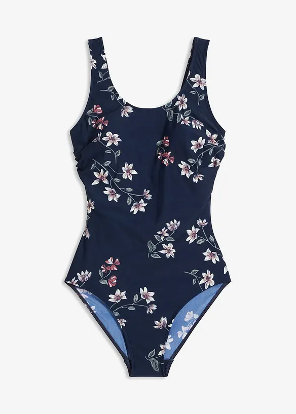 Maillot 1 pi&egrave;ce sculptant, maintien l&eacute;ger, bonprix