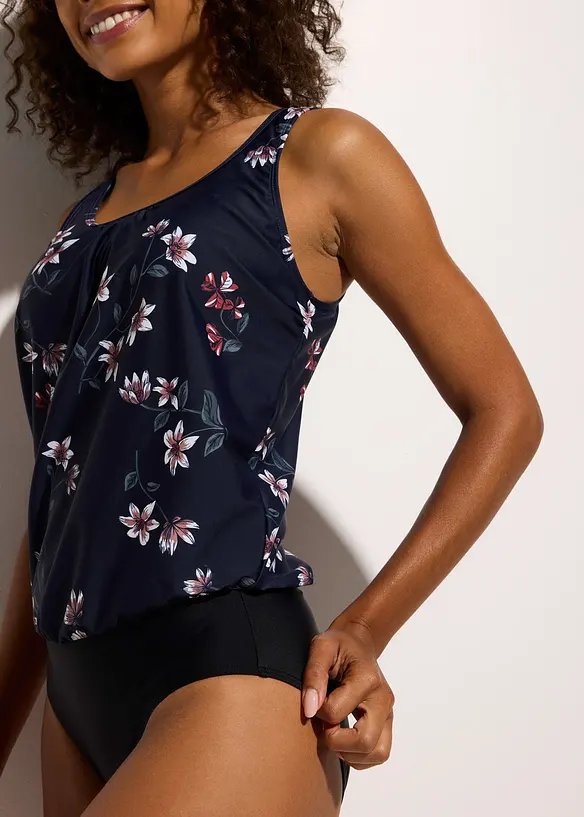 Maillot 1 pi&egrave;ce avec haut forme ballon, bonprix