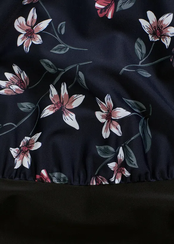 Maillot 1 pièce avec haut forme ballon, bonprix