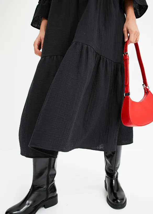 Robe longue en gaze de coton douce, bonprix