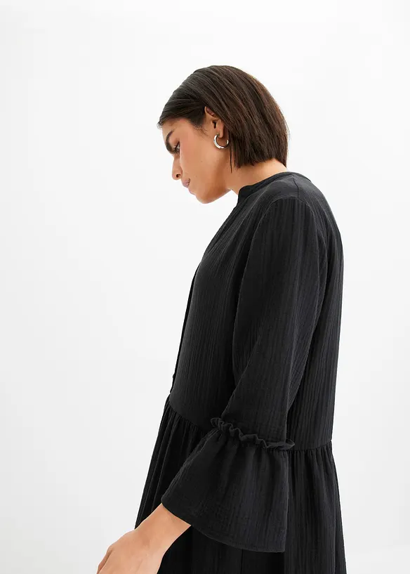 Robe longue en gaze de coton douce, bonprix