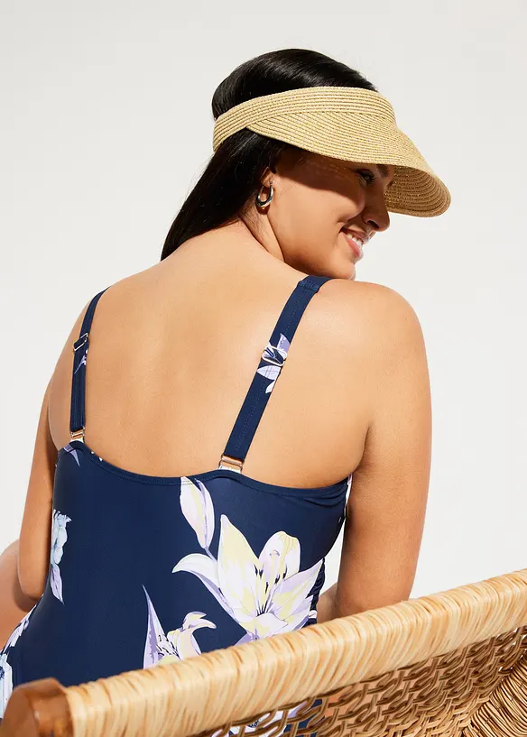 Maillot 1 pièce sculptant, maintien léger, bonprix