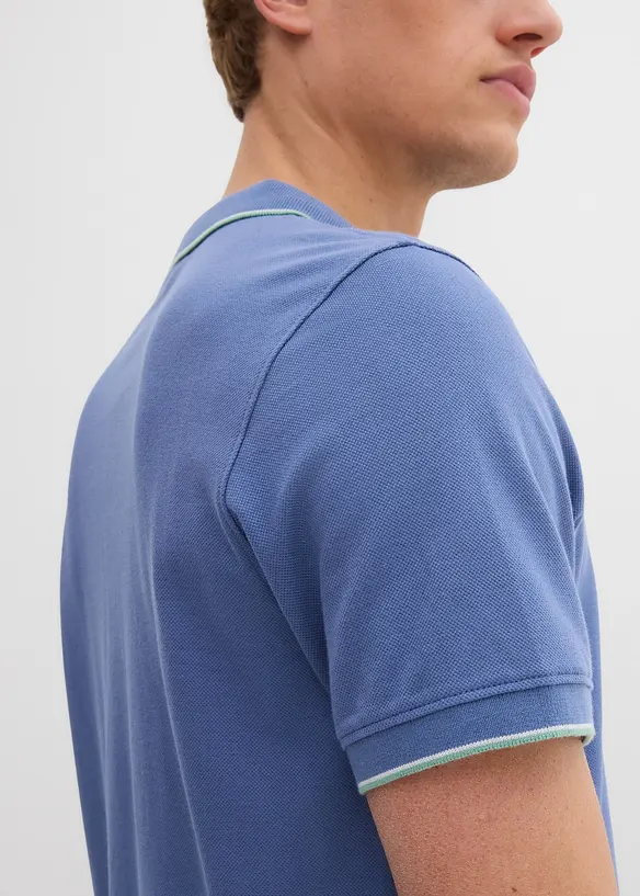 Polo en maille piqu&eacute;e 100% coton, bonprix