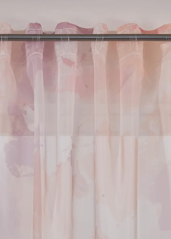 Lot de 2 voilages imprimés, bonprix