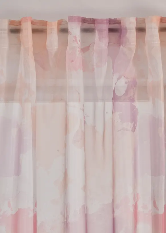 Lot de 2 voilages imprimés, bonprix