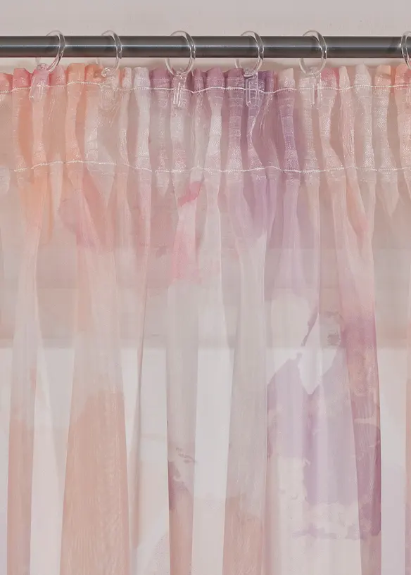 Lot de 2 voilages imprimés, bonprix