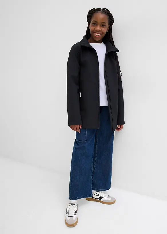 Parka softshell à capuche amovible, imperméable, bonprix