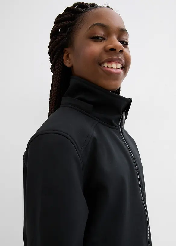 Parka softshell à capuche amovible, imperméable, bonprix