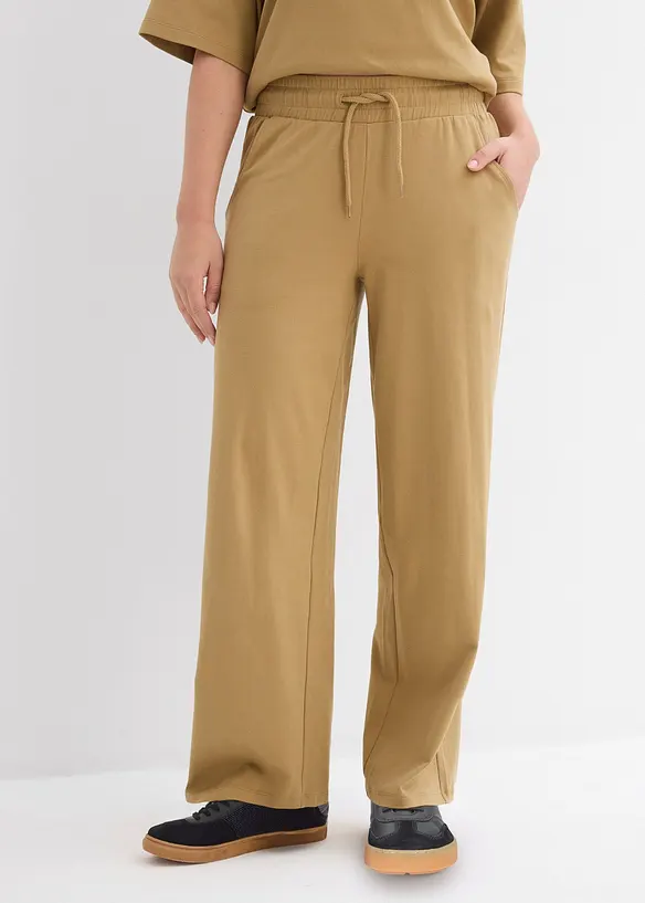 Pantalon en jersey interlock, bonprix
